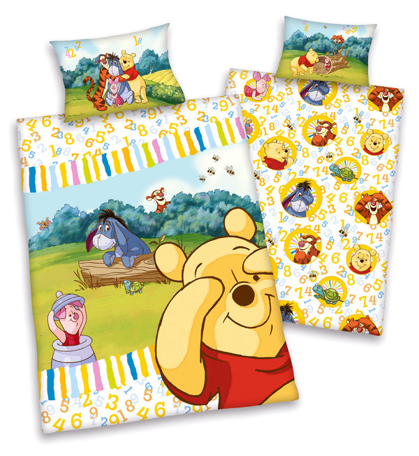 Disneys Winnie the Pooh Flanell Bettwäsche 40x60 100x135cm