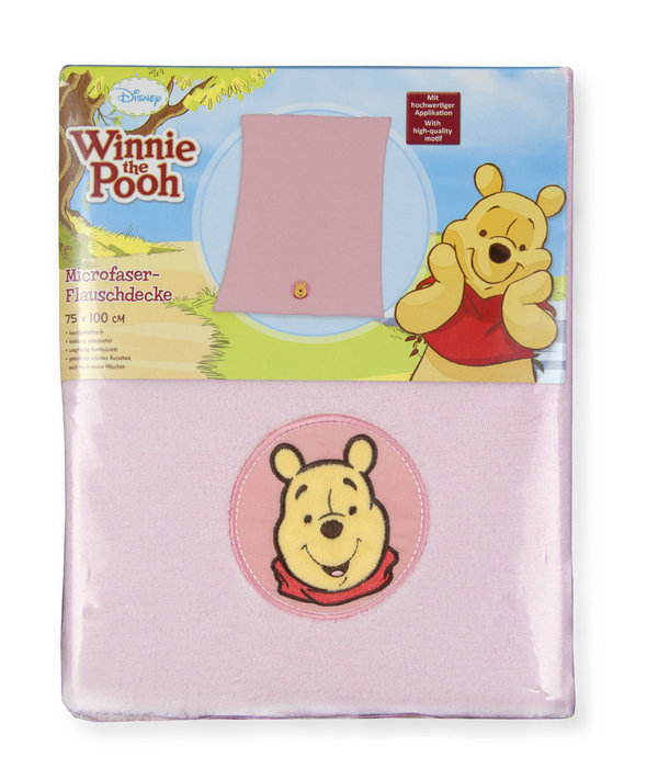 Disneys Winnie the Pooh Microfaserflausch Baby Decke 75x100cm