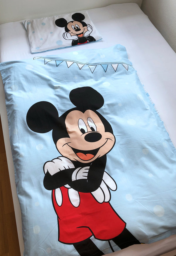 Disney`s Mickey Mouse Bettwäsche 40x60 100x135cm