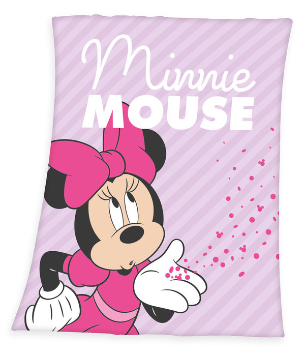Disney´s Minnie Mouse Fleecedecke Kuscheldecke 130x170cm