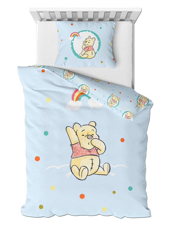 Disney´s Winnie the Pooh Baby Bettwäsche 40x60 + 100x135cm